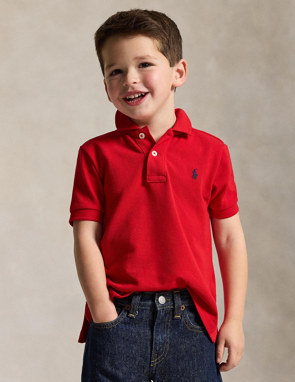 Playera polo ralph lauren de algodón para niño