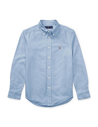 Camisa casual polo ralph lauren de algodón manga larga para niño