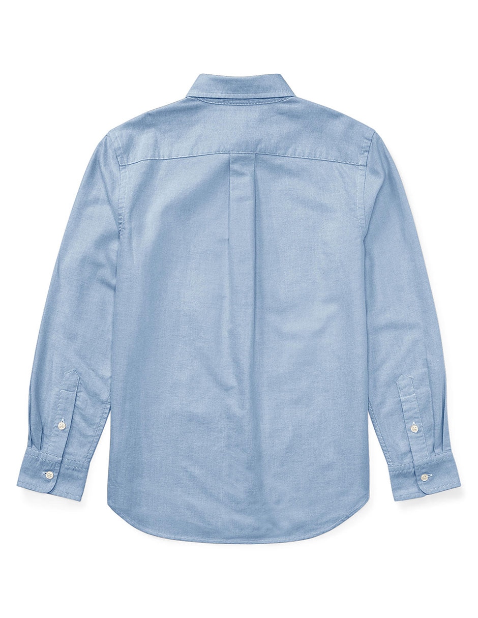 Camisa casual polo de algodón manga larga para niño 5
