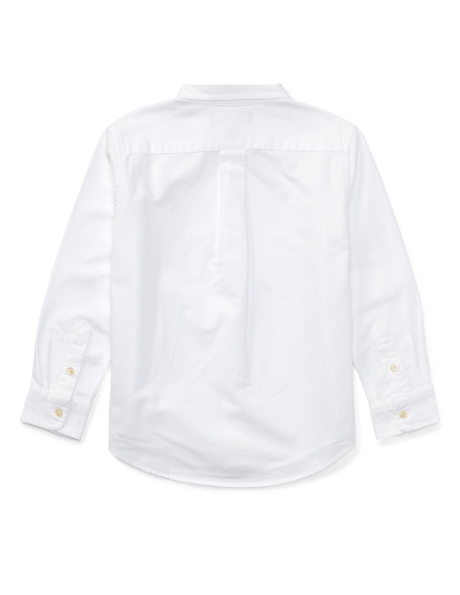 Camisa casual de algodón manga larga para niño 2