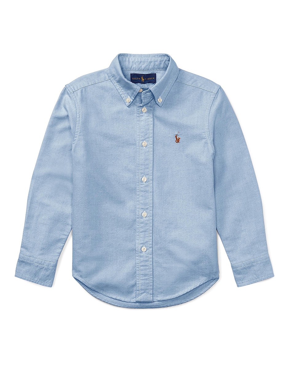 Camisa casual de algodón manga larga para niño Camisa casual de algodón manga larga para niño