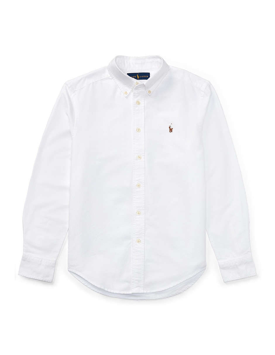 Camisa casual de algodón manga larga para niño Camisa casual de algodón manga larga para niño