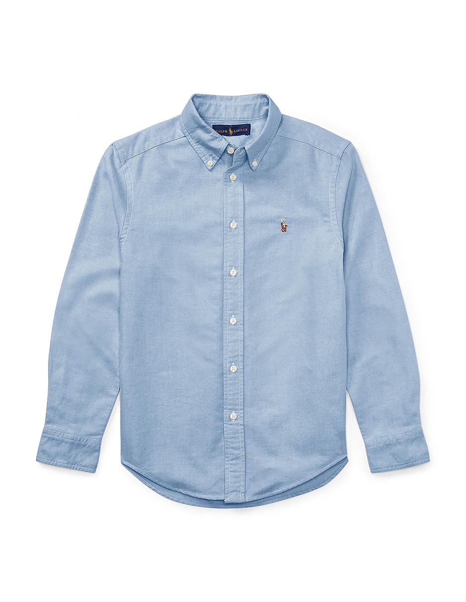 Camisa casual de algodón manga larga para niño
