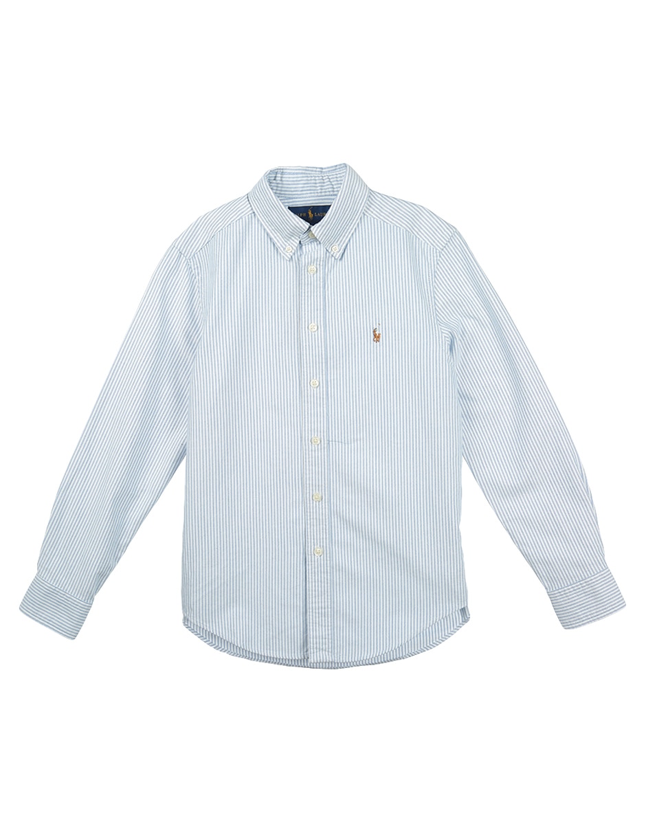 Camisa casual Polo Ralph Lauren de algodón manga larga para niño