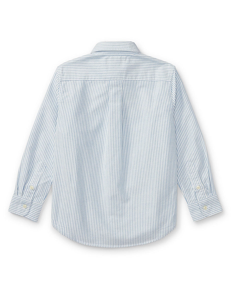 Camisa casual polo ralph lauren de algodón manga larga para niño