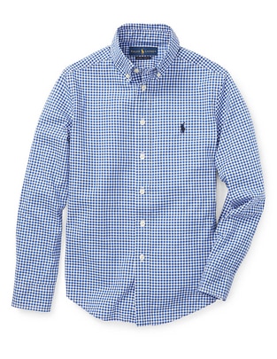 Camisa casual de algodón manga larga para niño