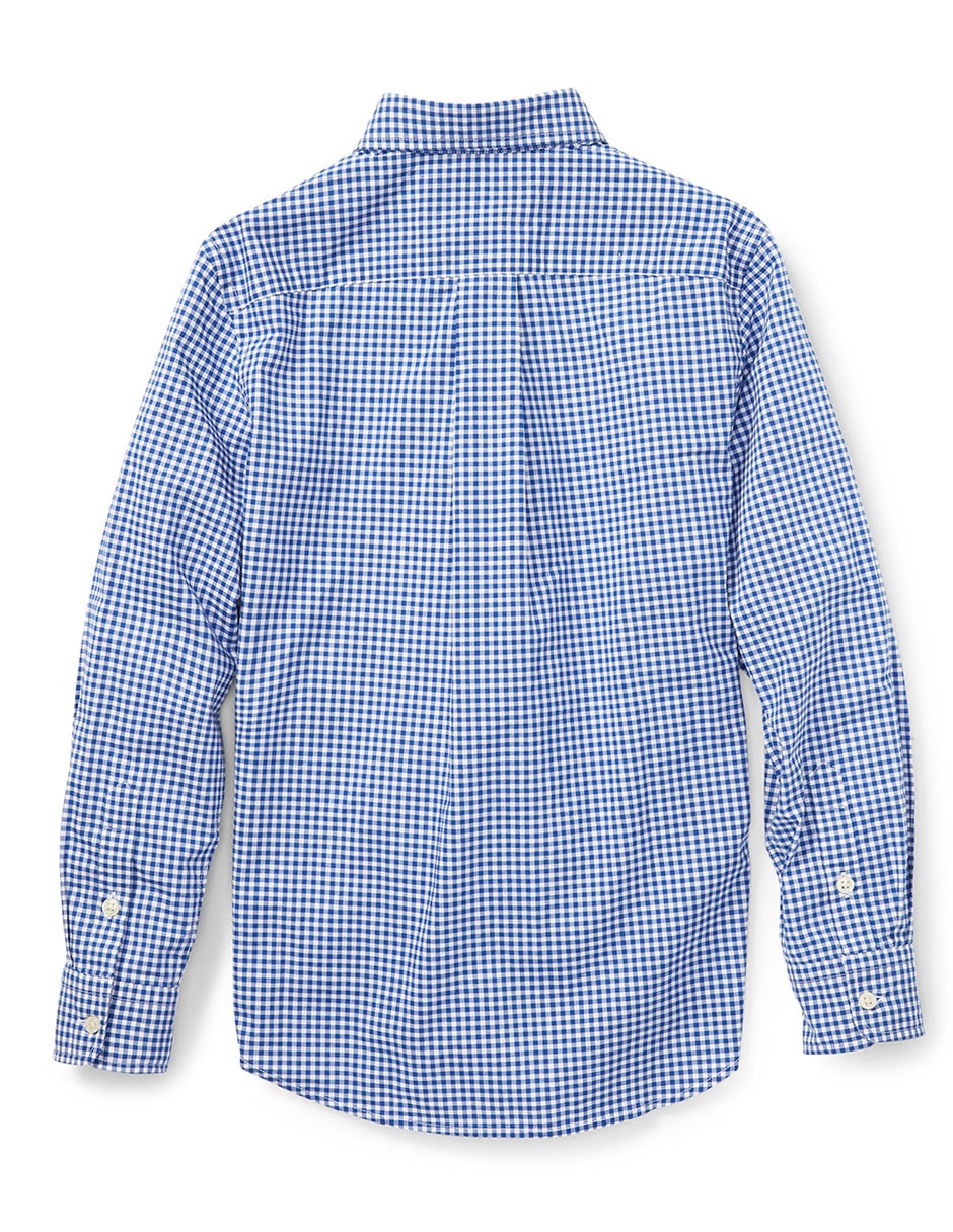 Camisa casual de algodón manga larga para niño