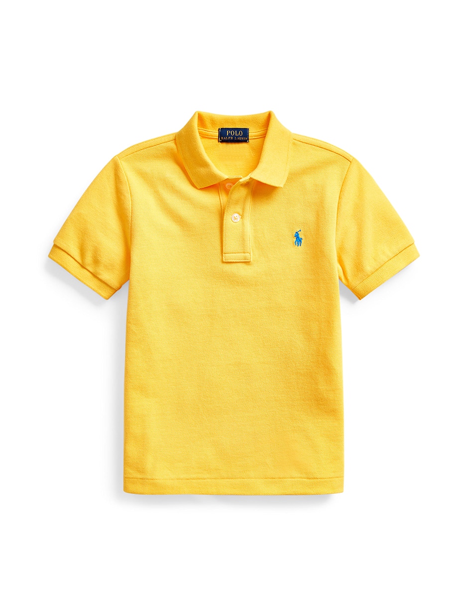 Playera tipo polo de algodón para niño Playera tipo polo de algodón para niño