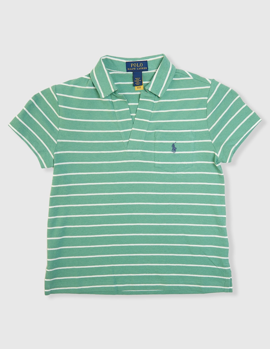 Playera tipo polo Polo de algodón para niño