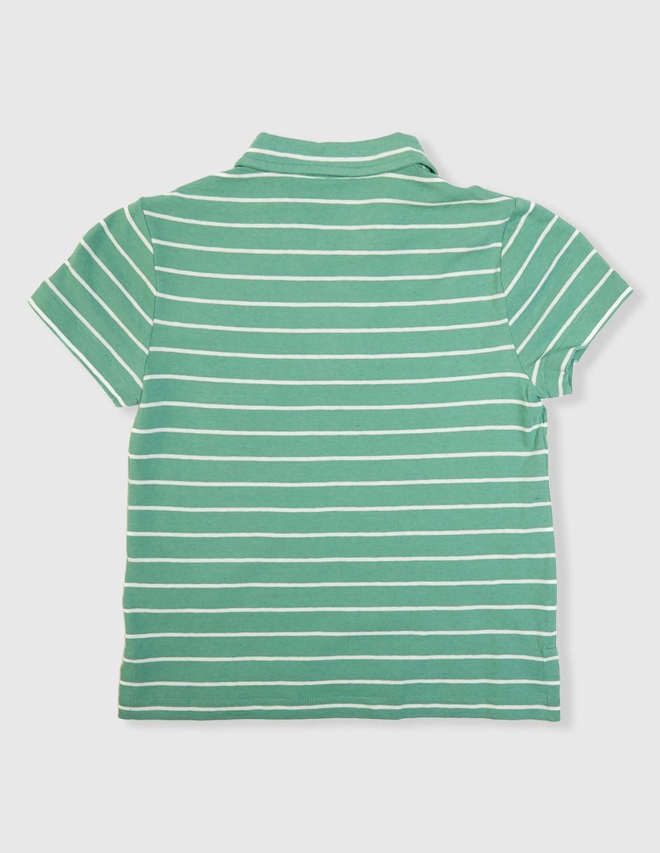 Playera tipo polo Polo de algodón para niño