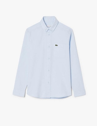 Camisa casual Core Essentials de algodón manga larga para infantil unisex