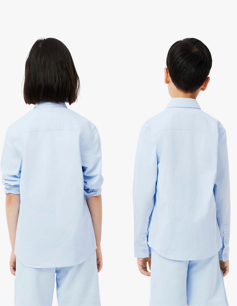 Camisa casual Core Essentials de algodón manga larga para infantil unisex 2