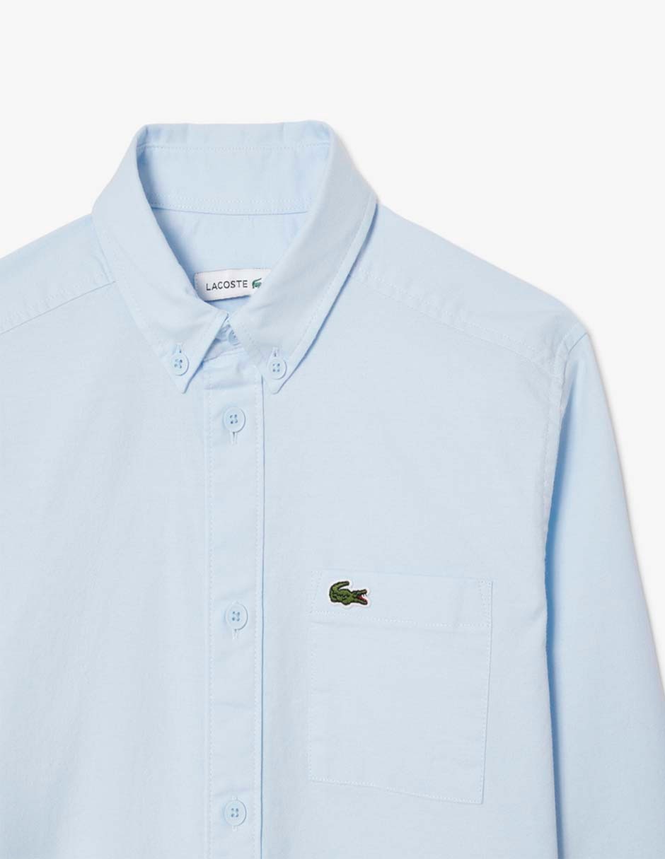 Camisa casual Core Essentials de algodón manga larga para infantil unisex 6