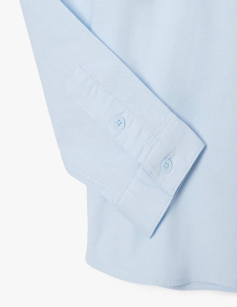 Camisa casual Core Essentials de algodón manga larga para infantil unisex 7