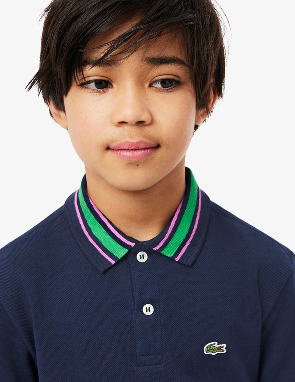 Playera tipo polo Lacoste Core Essentials de algodón para niño