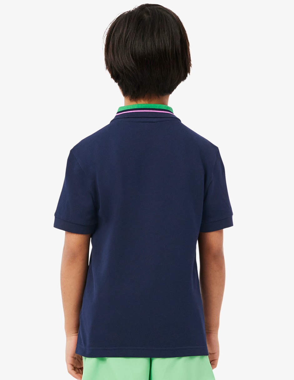 Playera tipo polo Lacoste Core Essentials de algodón para niño