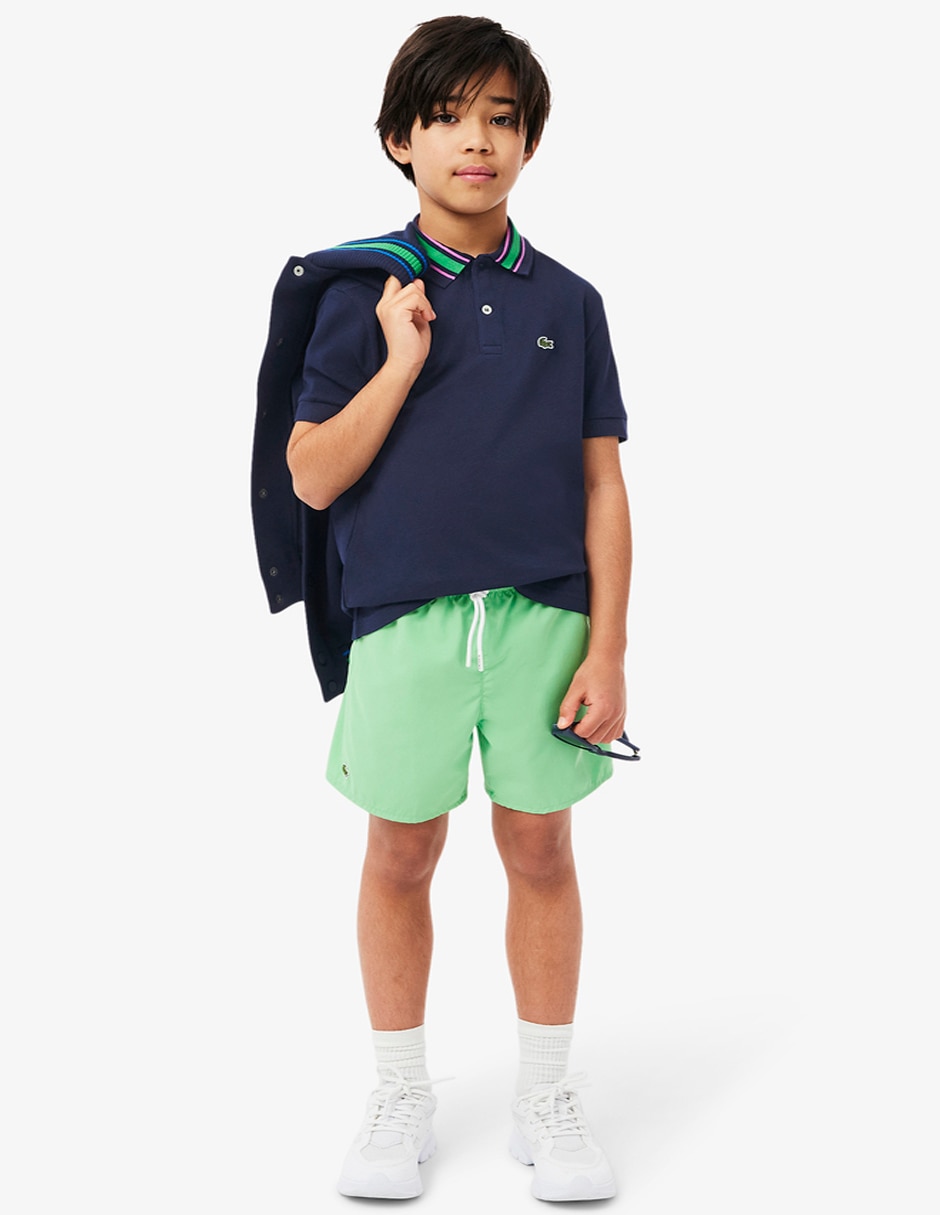 Playera tipo polo Lacoste Core Essentials de algodón para niño