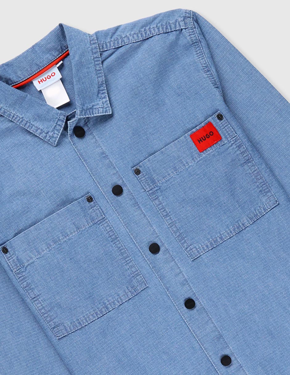Camisa casual de algodón manga larga para niño