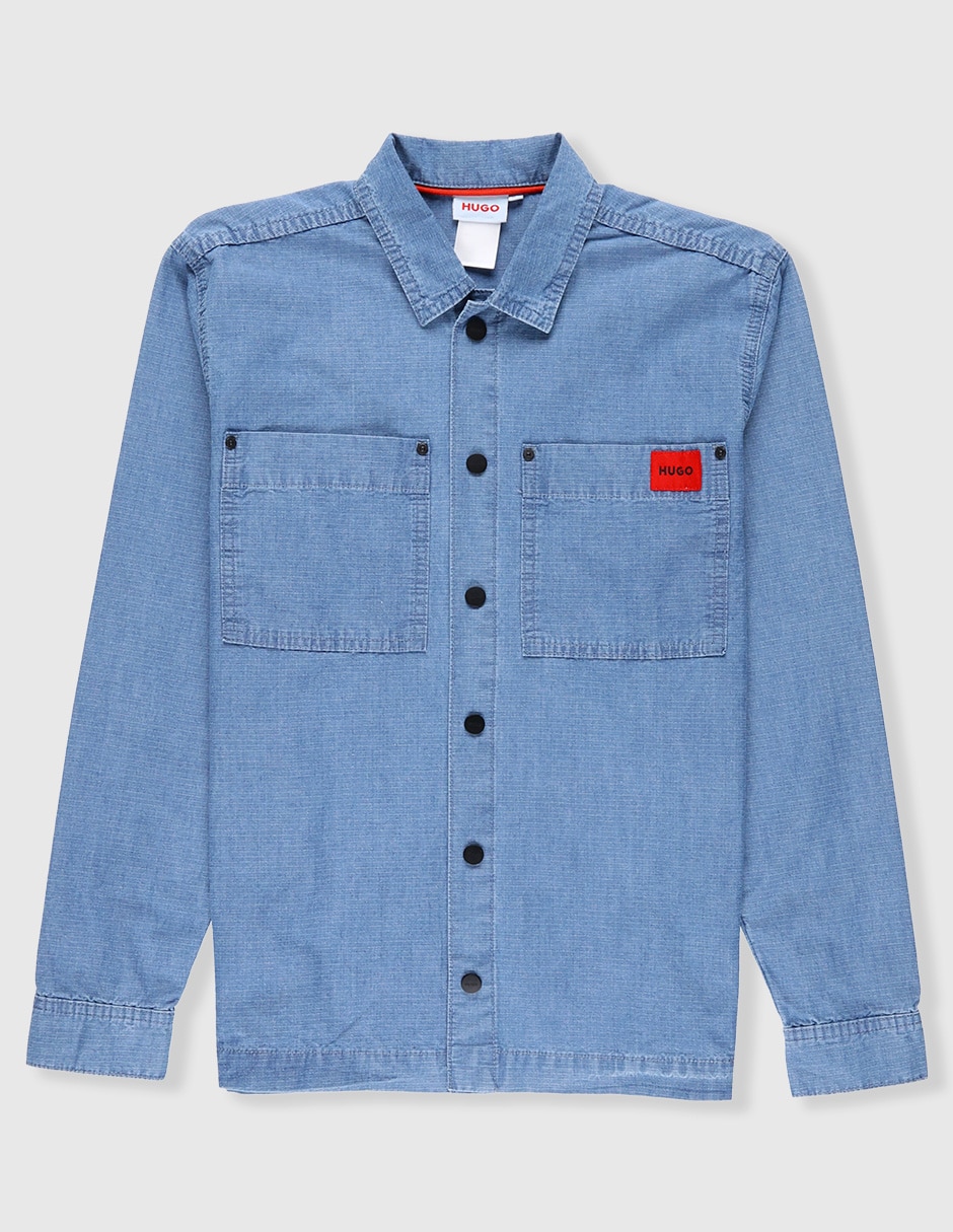 Camisa casual Hugo de algodón manga larga para niño