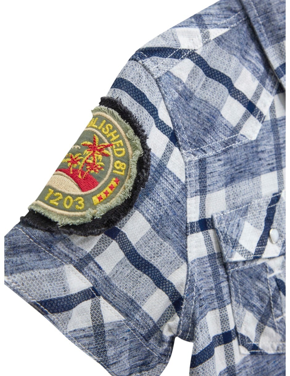 Camisa casual Guess de algodón manga corta para niño