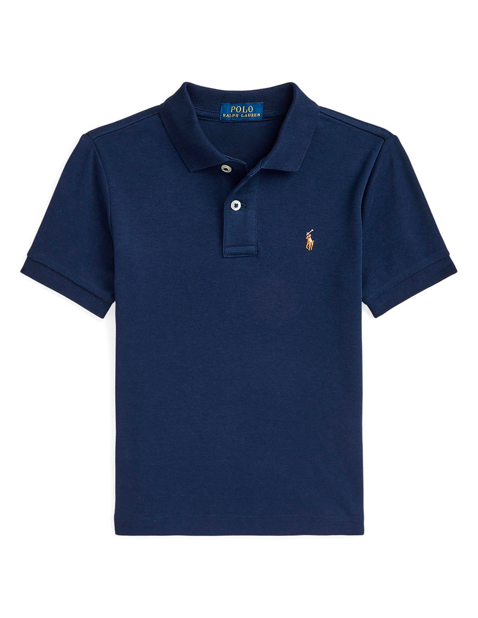 Playera tipo polo de algodón para niño Playera tipo polo de algodón para niño