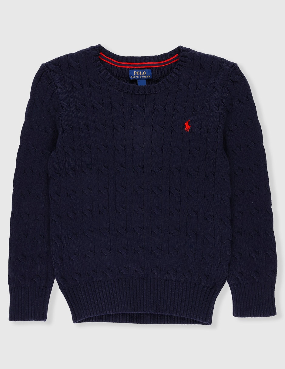 Suéter trenzado Polo para niño Suéter trenzado Polo para niño