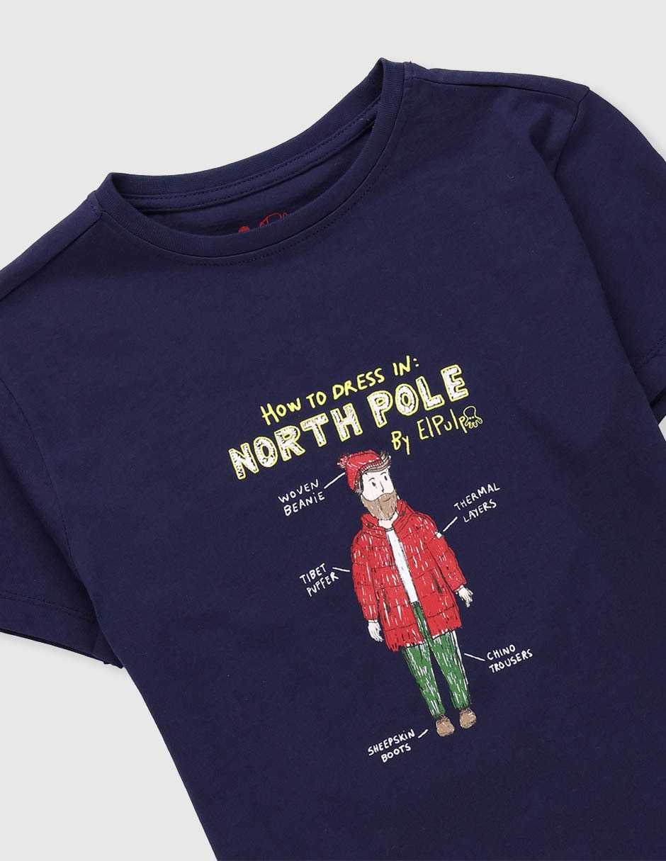 Playera El Pulpo manga corta para niño