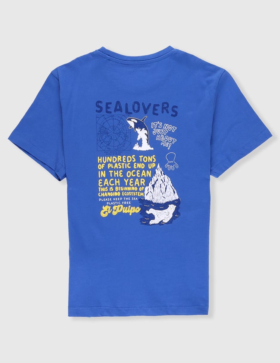 Playera manga corta para niño