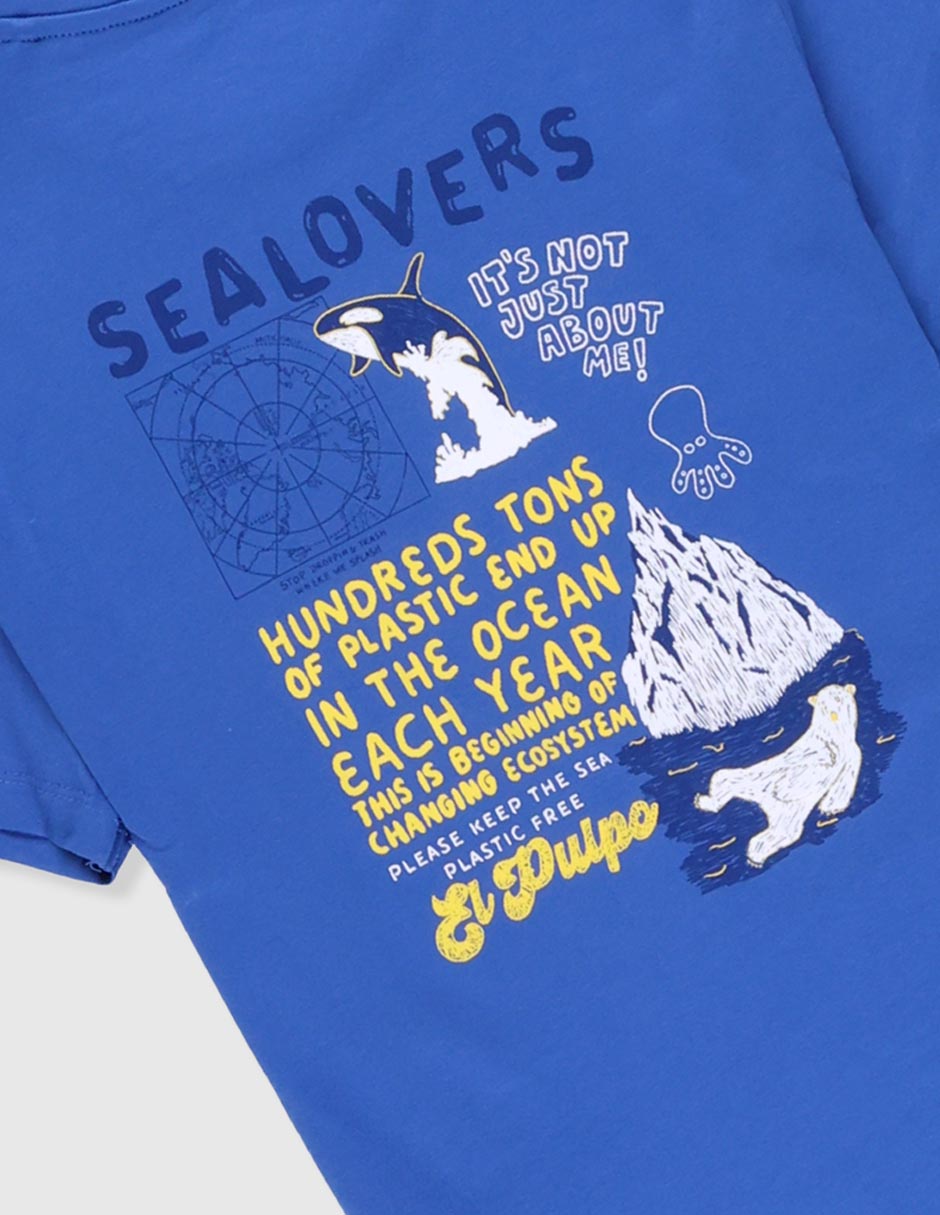 Playera manga corta para niño