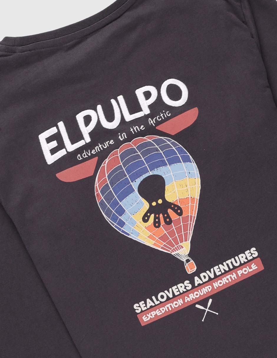 Playera manga larga para niño 7