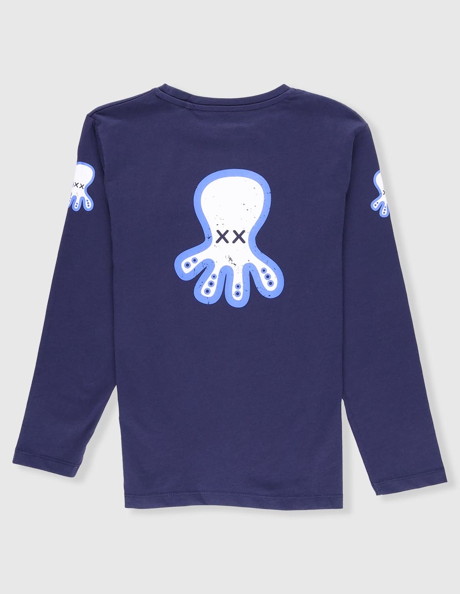Playera manga larga para niño
