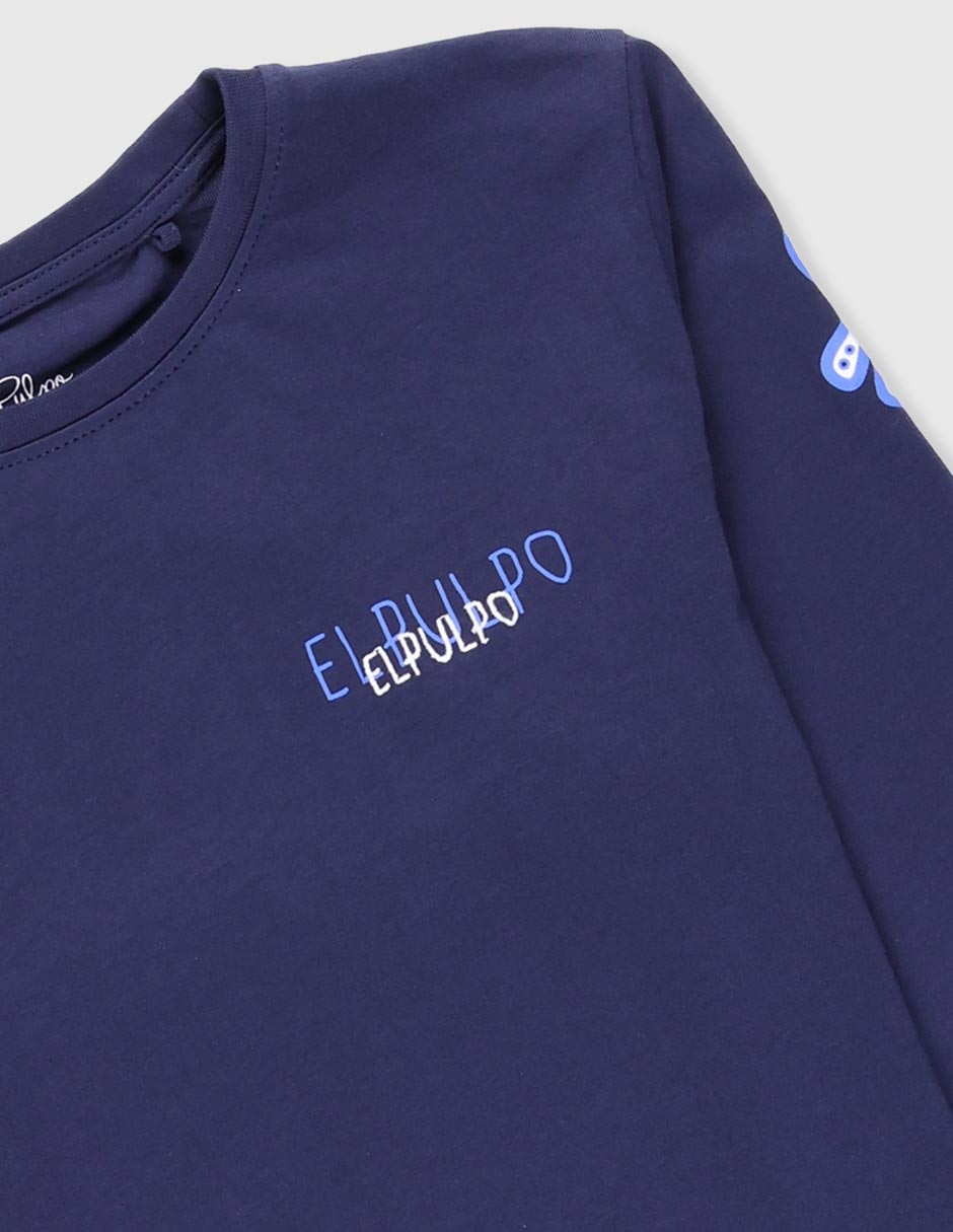 Playera manga larga para niño