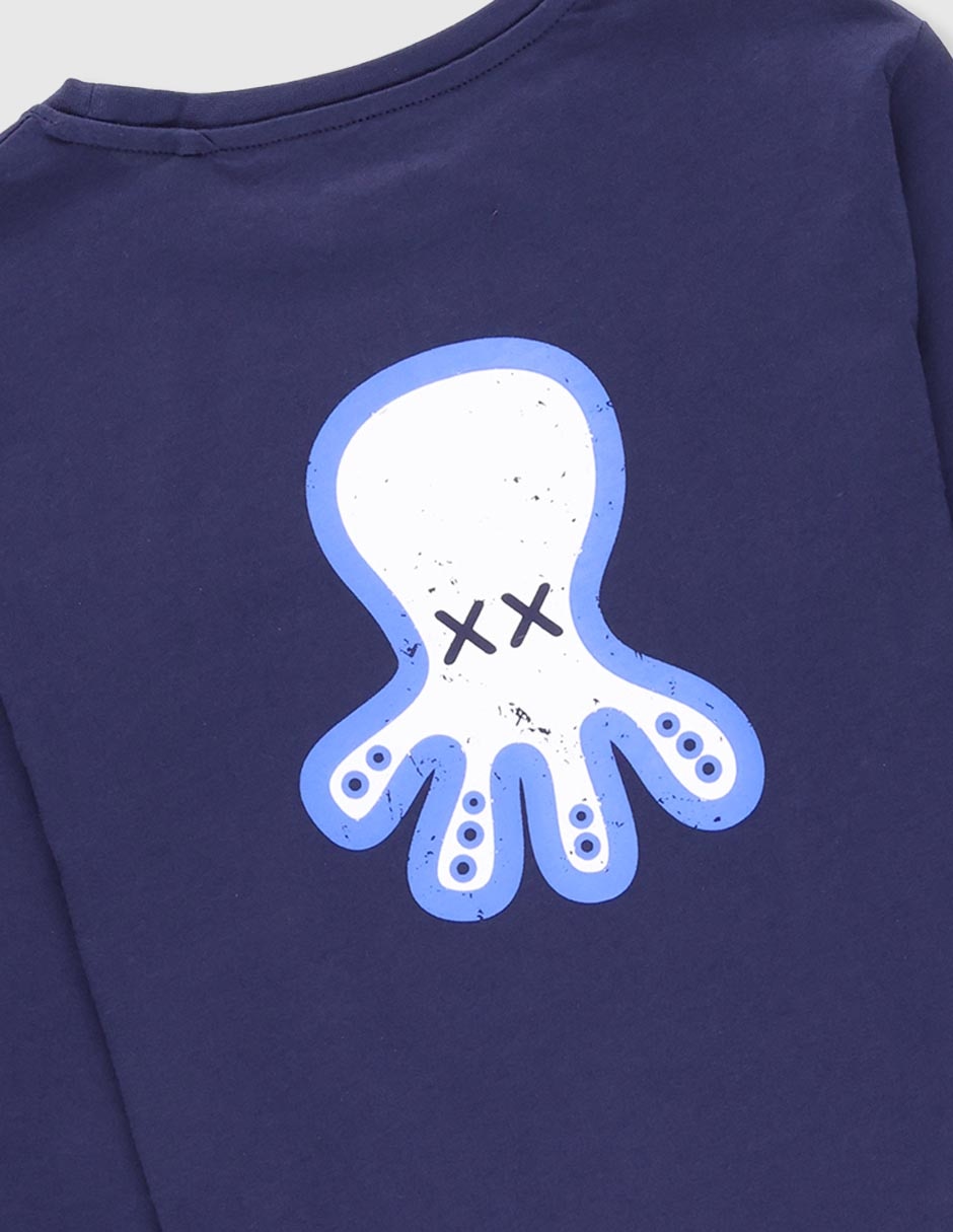 Playera manga larga para niño