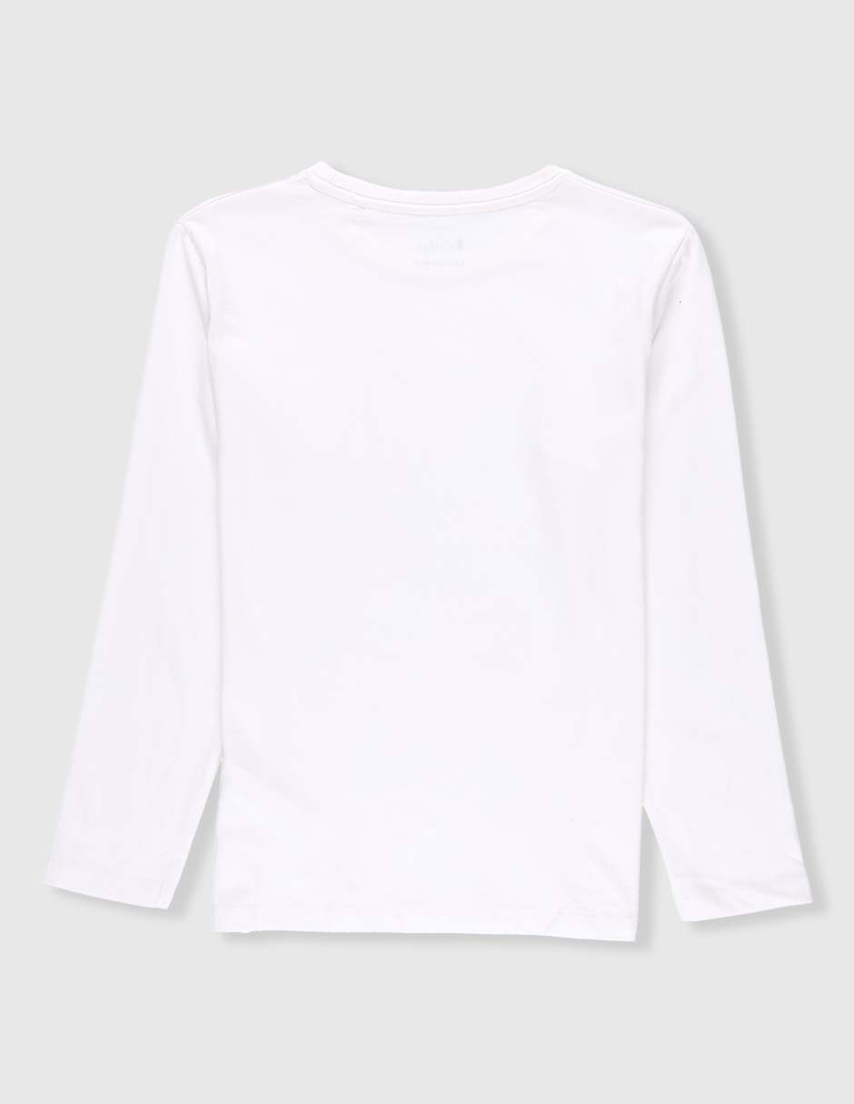 Playera manga larga para niño