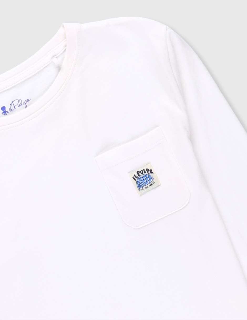Playera manga larga para niño