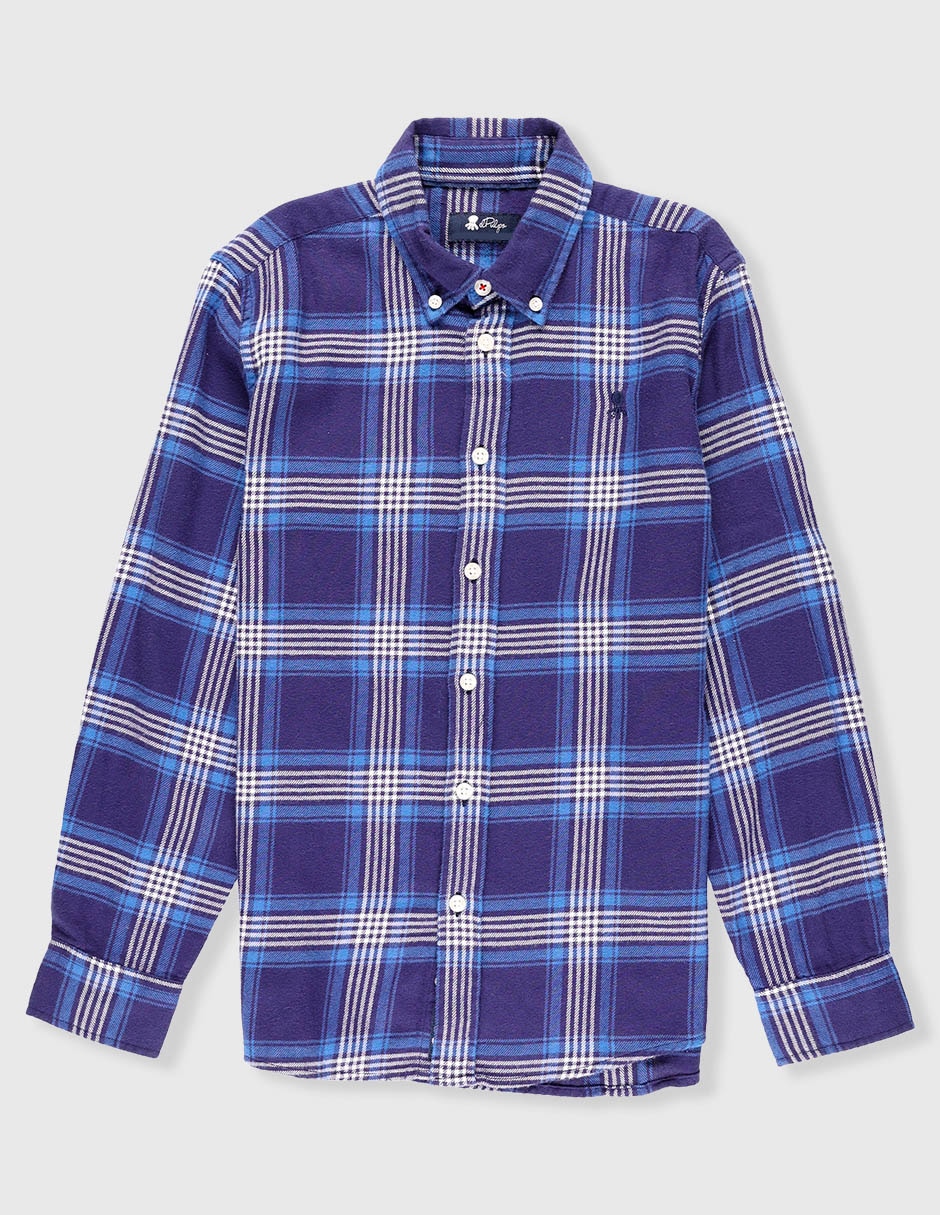 Camisa casual El Pulpo de algodón manga larga para niño