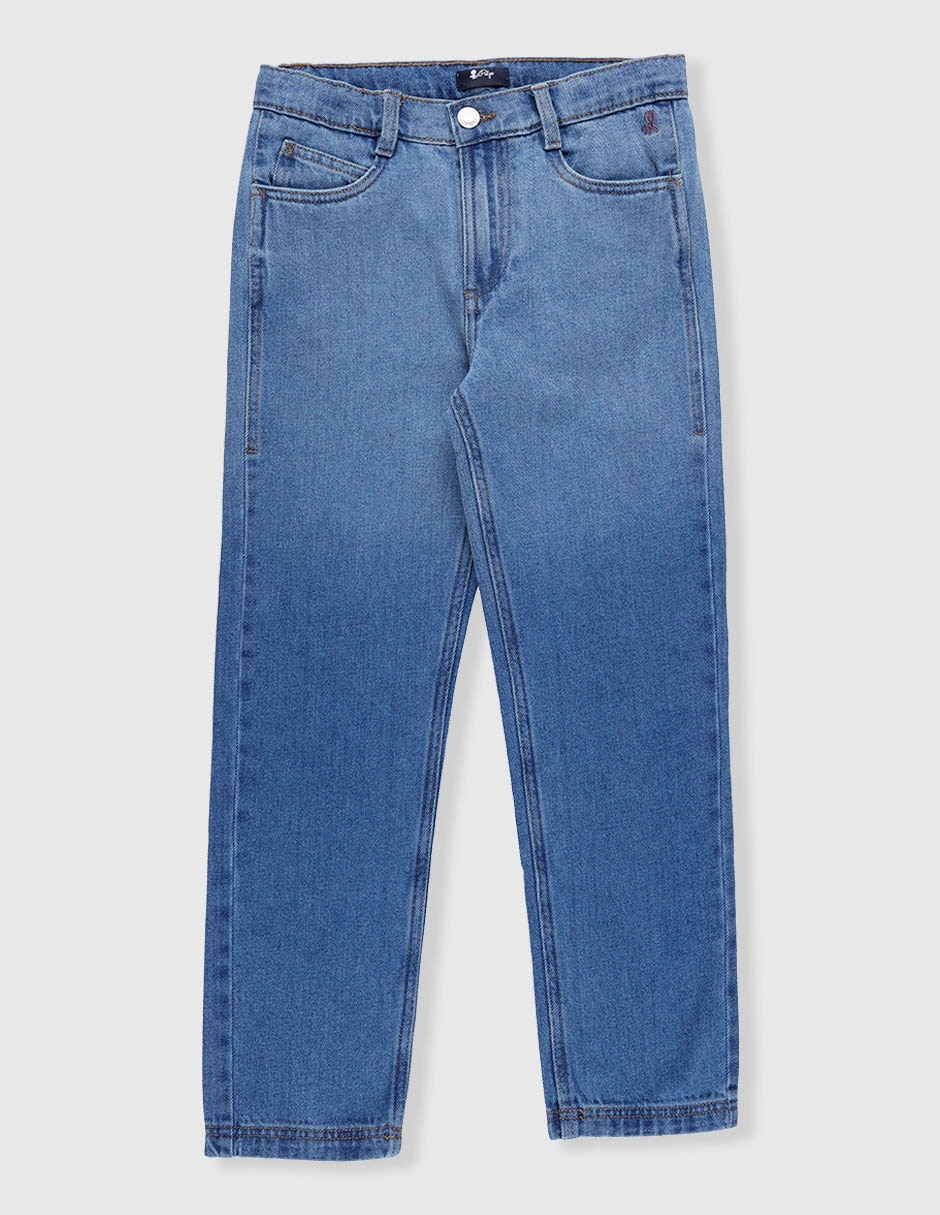 Jeans skinny El Pulpo lavado medio para niño