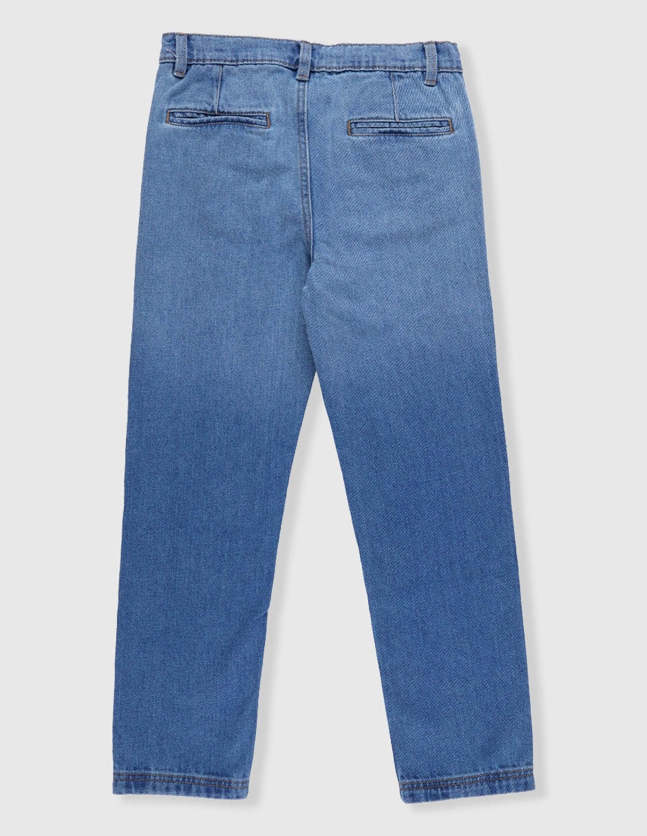 Jeans skinny El Pulpo lavado medio para niño