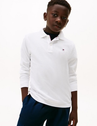 Playera tipo polo de algodón para niño 1