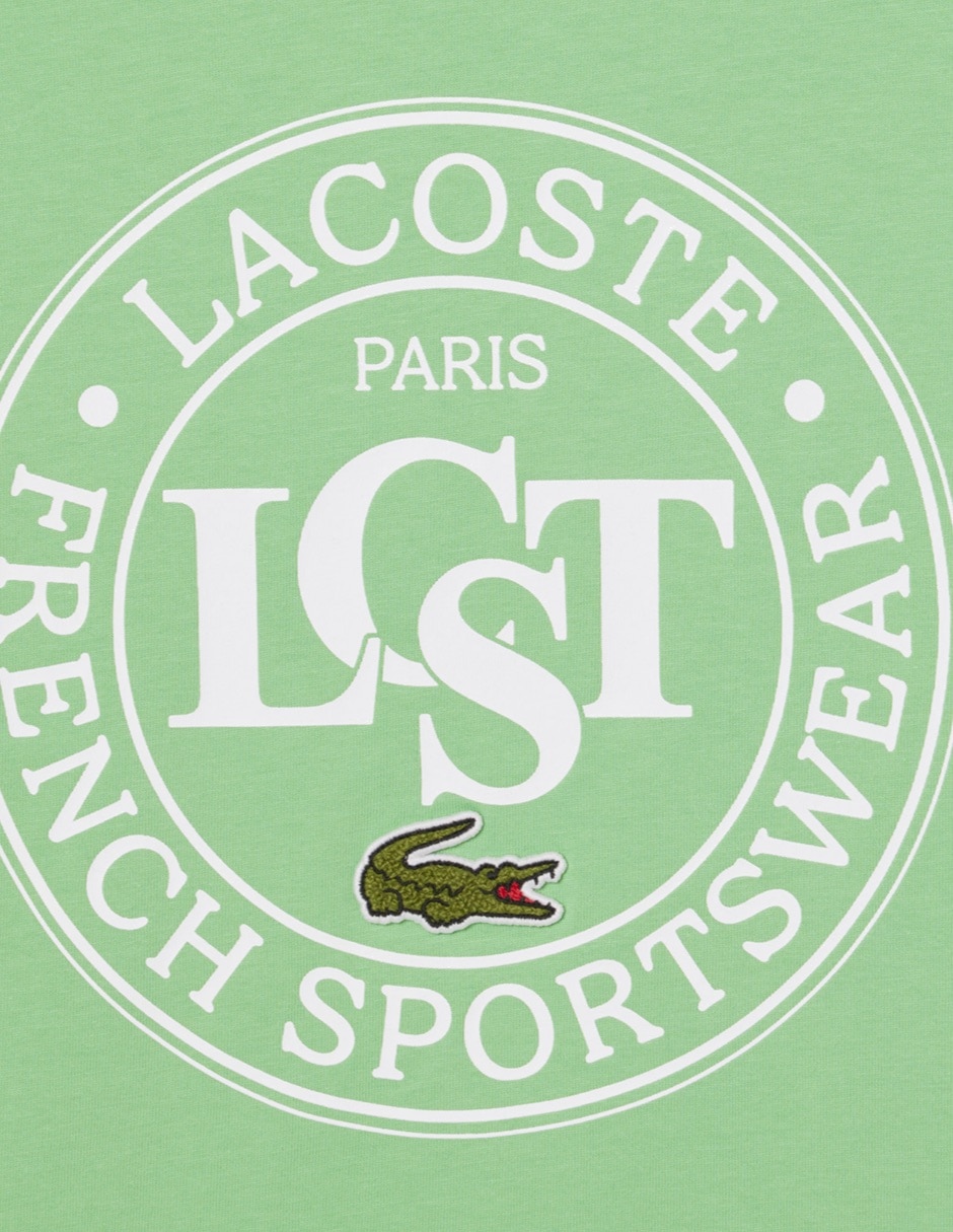 Playera Lacoste Croc Signature manga corta unisex