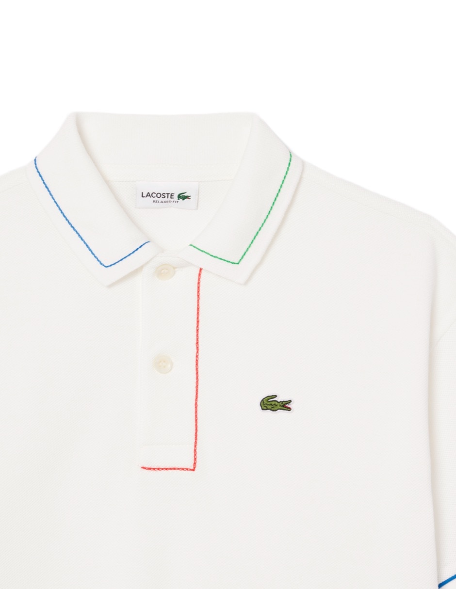 Playera tipo polo Lacoste Tennis Legacy de algodón para niño