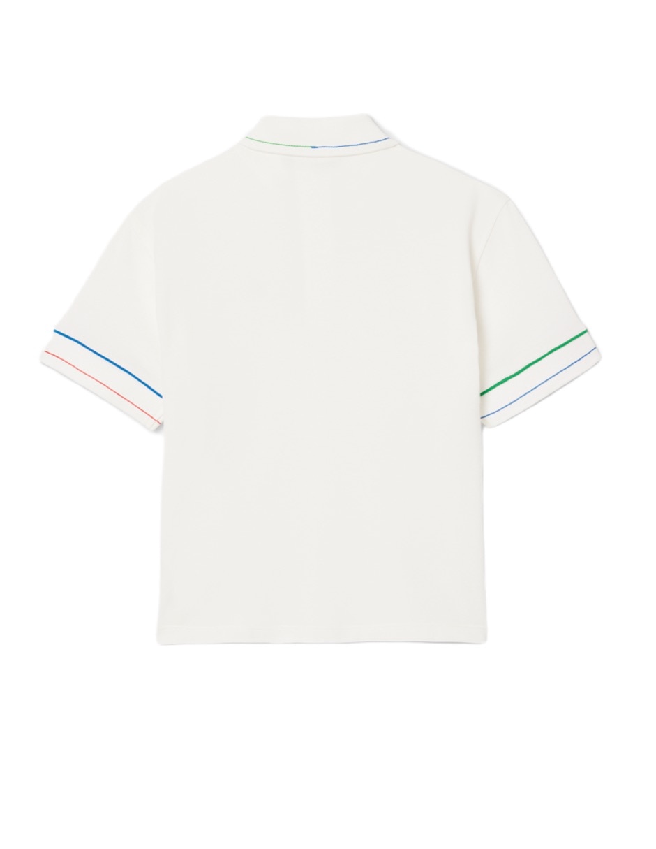 Playera tipo polo Lacoste Tennis Legacy de algodón para niño