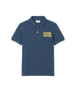 Playera tipo polo de algodón para niño Playera tipo polo de algodón para niño