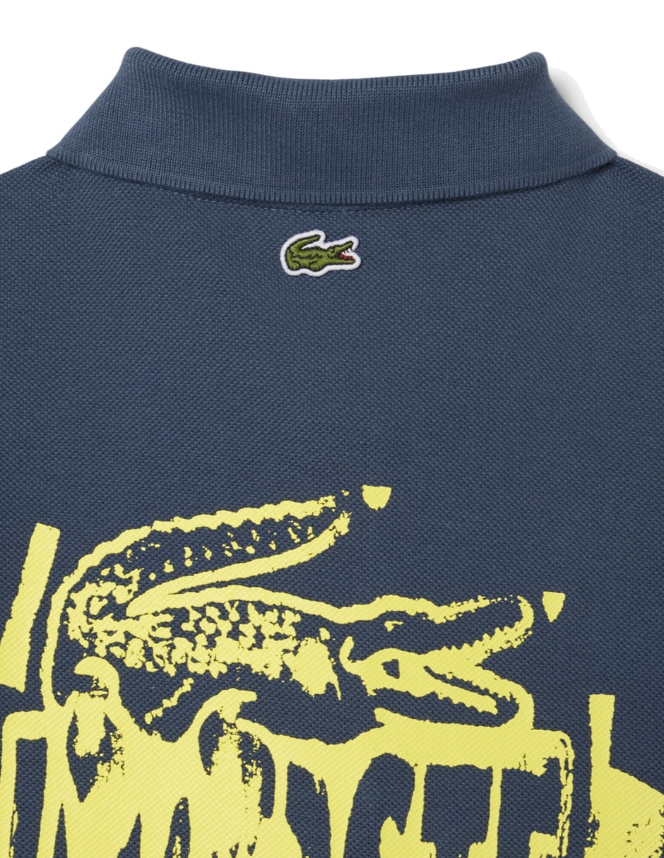 Playera tipo polo Lacoste de algodón para niño