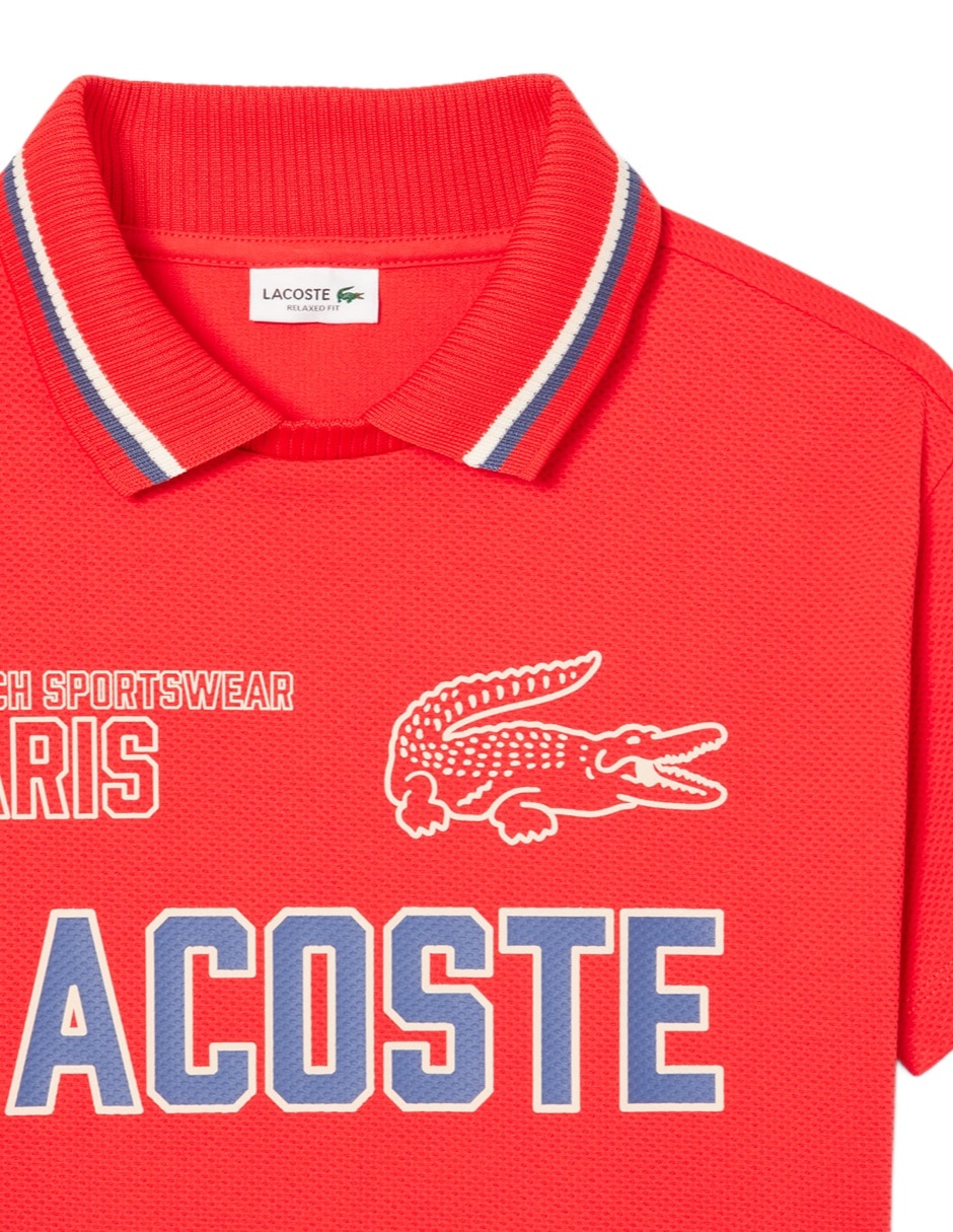 Playera tipo polo Lacoste para niño