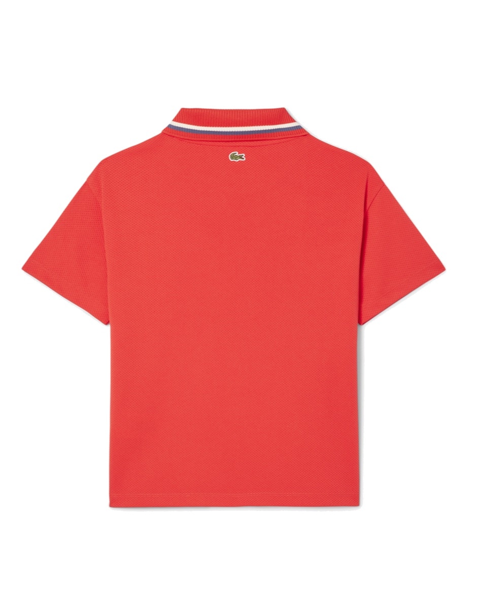 Playera tipo polo Lacoste para niño