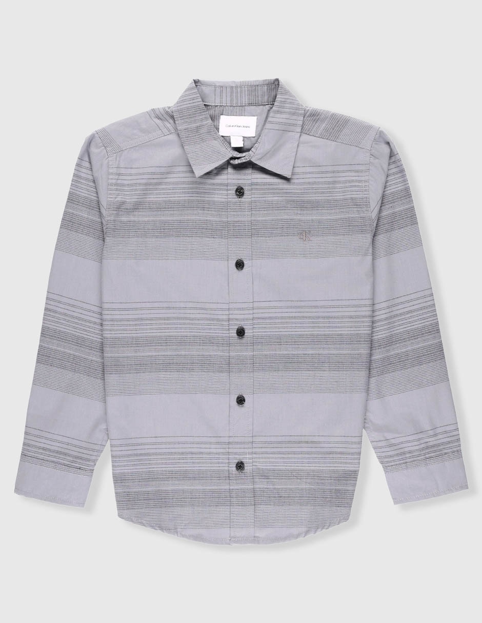 Camisa casual Calvin Klein Jeans de algodón manga larga para niño