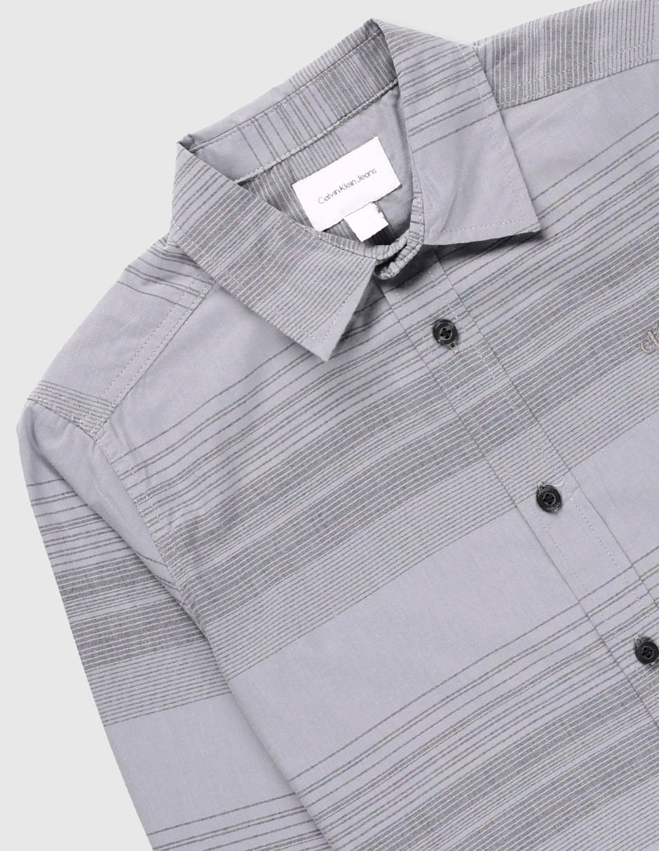 Camisa casual Calvin Klein Jeans de algodón manga larga para niño