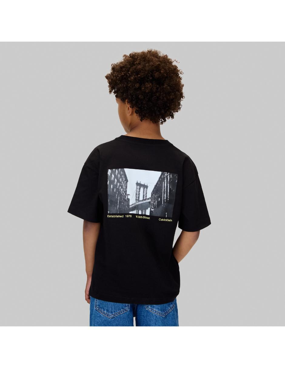 Playera Calvin Klein Jeans Boys manga corta para niño
