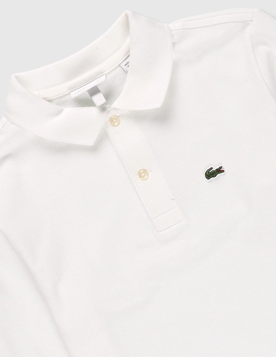 Playera tipo polo Lacoste de algodón para niño